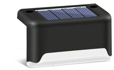 4/8/12Pcs Solar Lamp Outdoor Trappen Hek Led Solar Licht Zonne-energie Tuin Licht Waterdicht Lantaarn patio Pathway Yard Light zwart schelp / 2stk