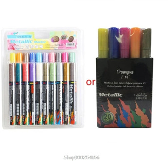 4/8/15/20 Colors Acrylic Paint Marker Pen Set for DIY Album Glass Ceramic Rock Wood Fabric Canvas Painting N11 20 Dropship