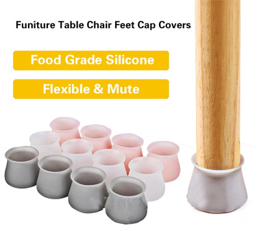 4/8/16pcs Table Chair Legs Silicone Caps Funiture Feets Protector Covers Non-slip Table Leg Caps Foot Protection Bottom Covers