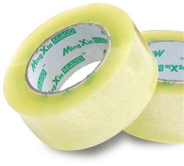 4.8*2.5Cm Clear Geel Pakket Doos Verpakking Tape Afdichting Plakband Kartonnen Zelfklevende Verpakking Accessoires Kantoorbenodigdheden doorzichtig