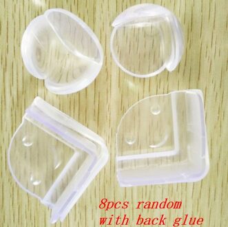 4/8 Stuks Baby Veiligheid Protector Meubilair Corner Guards Tafel Bescherming Cover Siliconen Pvc Anticollision Edge & Corner Guards 02 8stk willekeurig