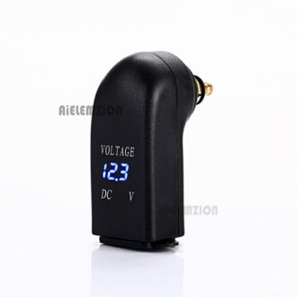 4.8A Dual Usb Motorfiets Lader Voor Bmw Motorfiets Lader Voor Hella Din Socket Naar Usb Adapter Voltmeter Met Usb Charger Blauw