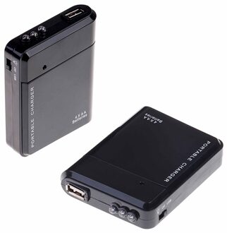 4 * Aa Usb Oplaadbare Batterij Mobiele Telefoon Oplader Emergency Power Laadstroom Mobiele Telefoon Mp3 MP4 Usb Interface Accessoire Bundels