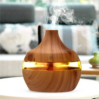 4 # Air Aroma Essentiële Olie Diffuser Mini Air Led Luchtbevochtiger Ultrasone Aroma Aromatherapie Luchtreiniger Led Night Luchtbevochtiger geel