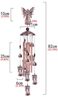 4 Antieke Windgong Aluminium Opknoping Ornament Home Outdoor Tuin Yard Decoraties Metalen Windgong Opknoping Outdoor