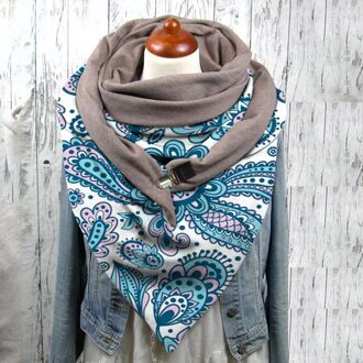 4 @ Etnische Sjaal Vrouwen Vrouwen Afdrukken Sjaal Sjaals Bloemenprint Stola Bandana Luxe Hoofddoek Sjaals