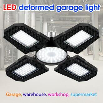 4-Blade Led Garage Licht 360 Graden Vervormbare Plafondlamp 100/120/150W Thuis Magazijn Vouwen vervorming Hoge Bay Lamp Cold wit / 150W