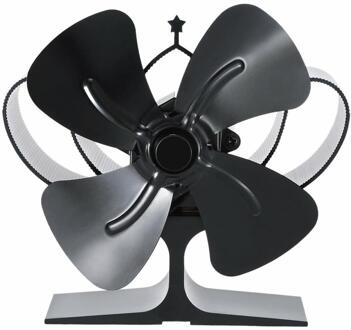 4 Bladen Efficiënte Warmteverdeling Warmte Aangedreven Kachel Ventilator Voor Hout/Log Brander/Haard Milieubescherming Kachel Ventilator SF903Z
