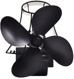 4 Blades Muur Opknoping Warmte Aangedreven Kachel Fan Milieuvriendelijke Warmte Aangedreven Tops Blower Grote Kamer Voor Haard Hout Log Brander (Bla