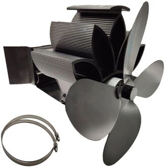 4 Blades Warmte Aangedreven Haard Kachel Opknoping Haard Fan