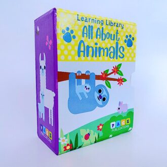 4 Boeken Leren Bibliotheek Alle Over Dieren Talking Engels Foto Kartonnen Baby Board Boek Kind Kinderen Onderwijs Speelgoed 2-6 Jaar