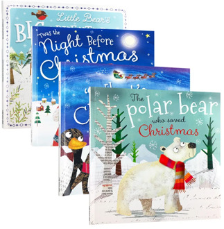 4 Books My Christmas English book baby Picture Story Book Cognitive Early Education Stories Books For Kids Toddlers Age 3 to 6
