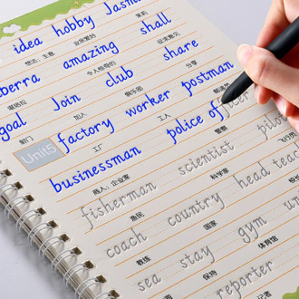 4 Books/Set English Copybook For Calligraphy Children's Handwriting Exercise Book Baby Learn English Practice Textbook For Kids