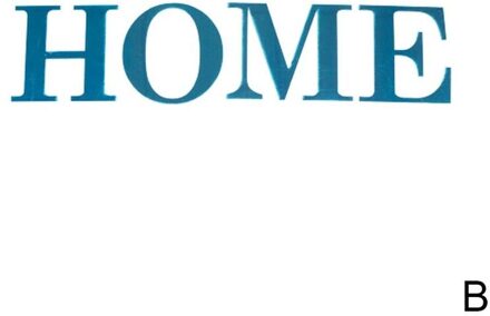 4-Brief Liefde, Huis, Familie Spiegel Muurstickers Zelfklevende F9U0