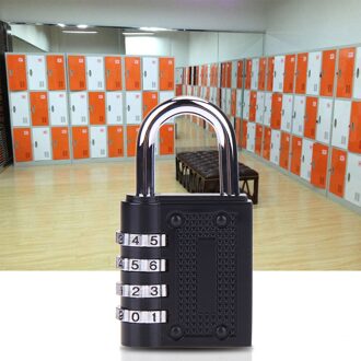 4 Cijfercombinatie Wachtwoord Lock Zinklegering Veiligheidsslot Koffer Bagage Codeslot Kast Kast Locker Hangslot