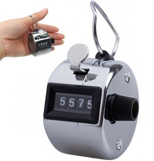 4 Cijferig Nummer Hand Held Tally Counter Digital Golf Clicker Manual Training Tellen Teller