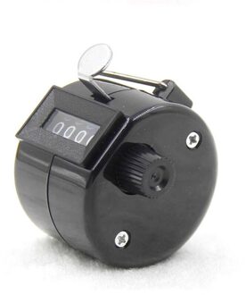 4 Cijferig Nummer Teller Digitale Hand Tally Clicker Vinger Handmatige Telling Voor Timer Golf Voetbal Training Tellers 40% Off zwart