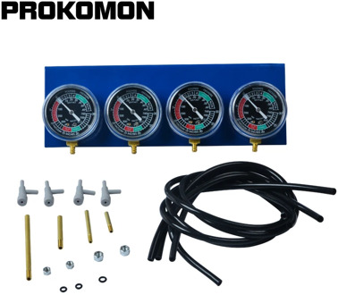 4 Cylinder Carburetor Synchronizer Set Vacuum Balancer Gauge for Motorcycle Motorbike Carbs
