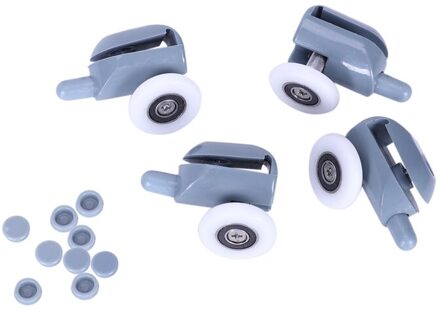 4 delige set onder 27mm badkamer glazen schuifdeur katrol douche accessoires