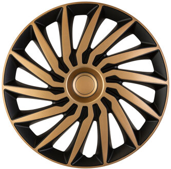 4-Delige Wieldoppenset Kendo 13-inch zwart/goud