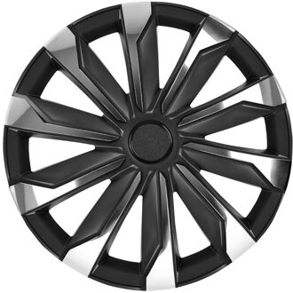 4-Delige Wieldoppenset Typhoon 14-inch chroom/zwart PP5484CB