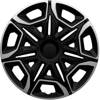 4-Delige Wieldoppenset Varido 16-inch zilver/zwart PP5556SB