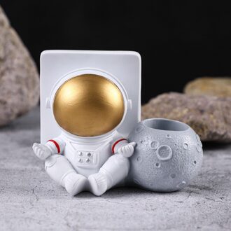 4 # Desktop Holder Stand Iphone Astronaut Universele Mobiel Smartphone Houder Bureau Decoratie Artikelen Voor Accessoires G