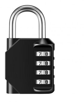 4 Dial Digit Wachtwoord Lock Combinatie Koffer Bagage Metalen Code Hangslot Zinklegering Kast Kast Locker Hangslot Beveiliging