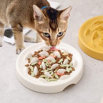 4 # Draagbare Huisdier Hond Feeding Bowls Puppy Keramische Pet Slow Voedsel Kom Hond Kat Slow Feed Beschermen kom Huisdier Kom Leveringen