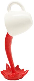 4 # Drijvende Morsen Koffie Cup Sculptuur Keuken Decoratie Morsen Magic Gieten Splash Creatieve Koffie Mok Home Decoratie rood