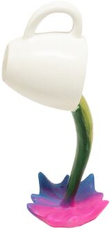 4 # Drijvende Morsen Koffie Cup Sculptuur Keuken Decoratie Morsen Magic Gieten Splash Creatieve Koffie Mok Home Decoratie veelkleurig
