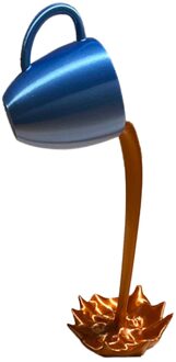 4 # Drijvende Morsen Koffie Cup Sculptuur Keuken Decoratie Morsen Magic Gieten Splash Creatieve Koffie Mok Home Decoratie