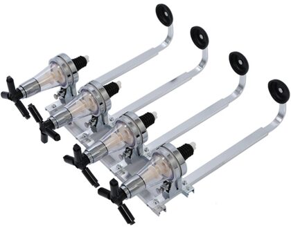 4 Fles Stand Optic Dispenser Drankjes Wijn Geesten Staal Bar Butler Wall Mounted