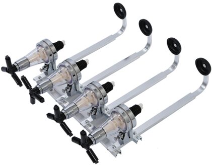 4 Fles Stand Optic Dispenser Drankjes Wijn Geesten Staal Bar Butler Wall Mounted