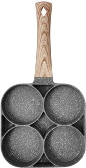 4 Gat Gebakken Ei Burger Pan Non-stick Multipurpose Ei Koekenpan Keuken Gebruiksvoorwerp