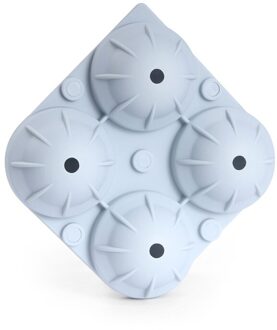 4 Gaten Ice Cube Maker Chocolade Mould Tray Ijs Diy Tool Whiskey Wijn Cocktail Ice Cube 3D Siliconen Mal candy Bar Popsicle blauw