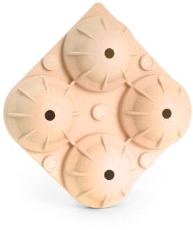 4 Gaten Ice Cube Maker Chocolade Mould Tray Ijs Diy Tool Whiskey Wijn Cocktail Ice Cube 3D Siliconen Mal candy Bar Popsicle oranje