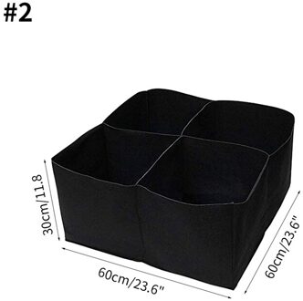 4 Grids Planten Bag Vilt Planter Groeien Zakken Planten Plantaardige Zaailing Groeiende Tassen Tuin Potten Veget Plantaardige Zak Tuin Zak