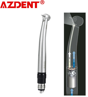4 Hole Azdent Dental Handpiece LED E-Generator Quick Coupler 4 Way Spray Clean Head