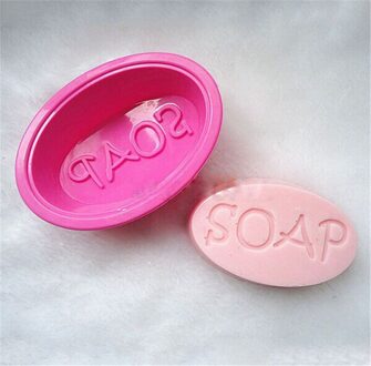 4 Holte Zeep Mallen Ronde Ovale Hart Vierkante Vorm Handgemaakte Zeep Mold Draagbare Unieke Zeep Maken Gereedschap Zeep Siliconen Mal roze B