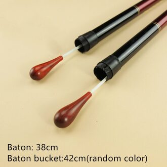 4 # Houten Baton + Baton Emmer (Willekeurige Kleur) Dirigent Muziek Houten Handvat