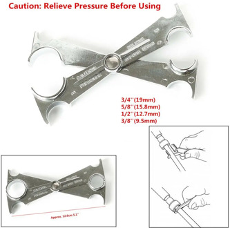 4 in 1 3/4 5/8 1/2 3/8 Inch Auto Car A/C Air Wrench Conditioning Line Fuel Pipe Spring Release Removal Tool oil filter wrench