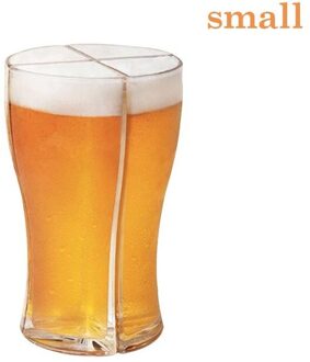 4 In 1 Acryl Grote Capaciteit Beer Glazen Mok Cup Scheidbare Dikke Bier Mok Glazen Beker Transparant Voor Club Bar party Home Decor