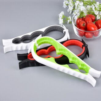 4 In 1 Deksel Jar Opener Schroef Cap Jar Flesopener Blikopener Handleiding Antislip Twist Cap Fles launcher Opener Keuken Gadget groen