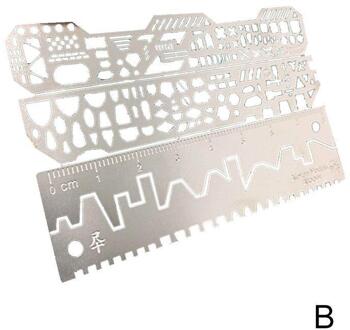 4 In 1 Details Van De Carving Extra Heerser Detail Renovatie Aids Staal Gat Gegraveerd Tool Graveren H3E3 B