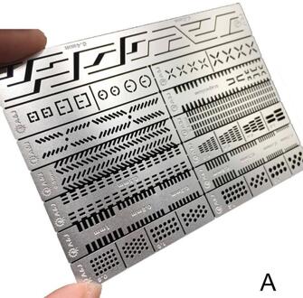 4 In 1 Details Van De Carving Extra Heerser Detail Renovatie Aids Staal Gat Gegraveerd Tool Graveren H3E3