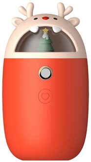 4 In 1 Elanden Handy Warmer Hand Heater Led Light Usb Oplaadbare Mobiele Power Hand Heater Draagbare Waternevel Meter rood