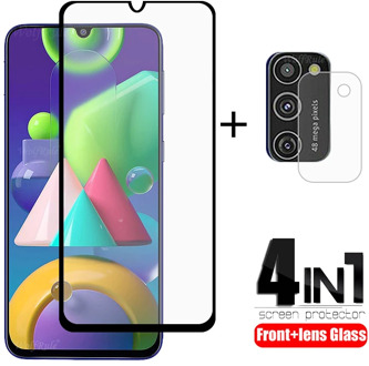 4-in-1 For Samsung Galaxy M21 Glass For Samsung A51 Tempered Glass For Samsung A51 A71 A31 A10 A30 A50 S M51 M31S M21 Lens Glass