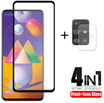 4-in-1 For Samsung Galaxy M31S Glass For Samsung M31S Tempered Glass For Samsung A11 A21S A31 A41 A51 A71 M01S M31S Lens Glass