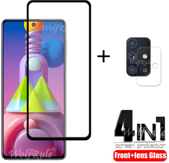 4-in-1 For Samsung Galaxy M51 Glass For Samsung M51 Tempered Glass For SamsungA51 A71 A31 A41 M21 M31 M31S M51 S20 FE Lens Glass
